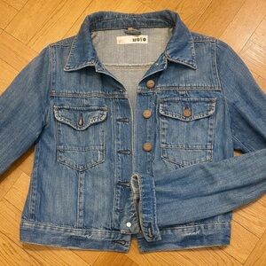 TOPSHOP • Distressed Denim Jacket